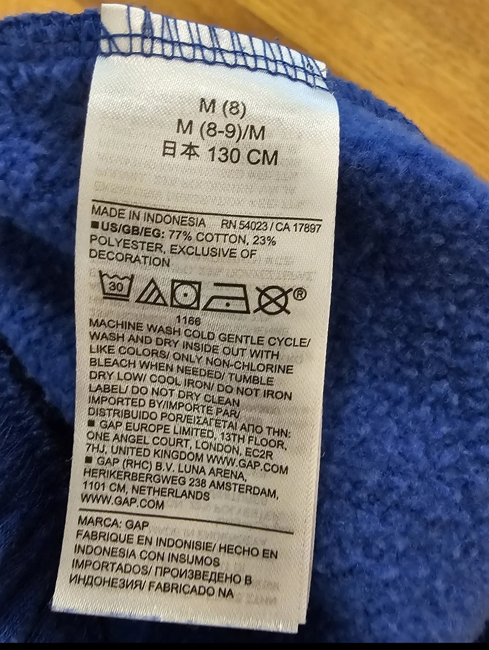GAP Kids Girls Royal Blue/Purple Fleece Sweatpants Joggers Sz M (8)
